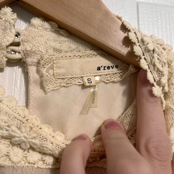 Boutique 1861 - Nude lace bodice with sheer high-low dress - Picture 4 of 5